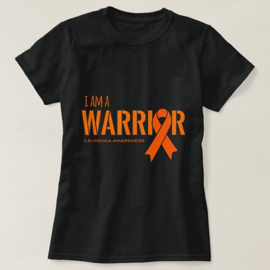 T-shirt I am a Warrior Leukemia Cancer Awareness  (Design devant)