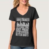 T-shirt I Am An Audio Engineer Audio Engineering (Devant)