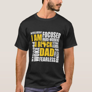 T-shirt I Am Black Dad African Father Black Men