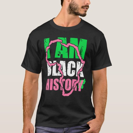 T-shirt I Am Black History Aka Black History Mois 2022 (Devant)