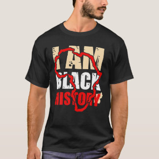 T-shirt I Am-Black History D.S-T Vintage Black History Mon