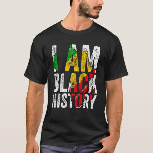 T-shirt I Am Black History Femmes Hommes Africains América