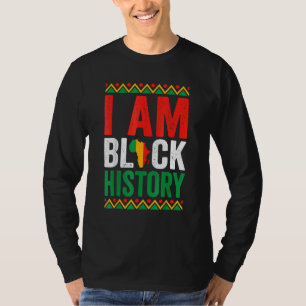 T-shirt I Am Black History for Kids Boys Black History Mo