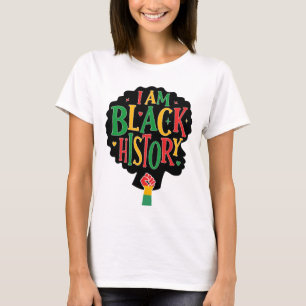 T-shirt I Am Black History - Junetten