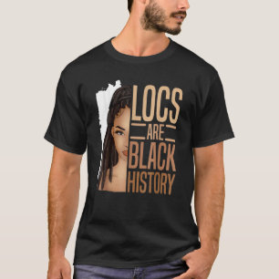 T-shirt I Am Black History Locs Girl Loc'd African America