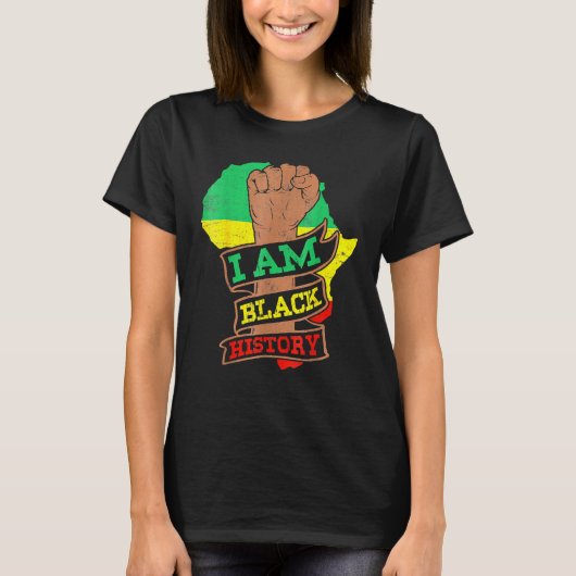 T-shirt I Am Black History Month African American Pride Ce (Devant)