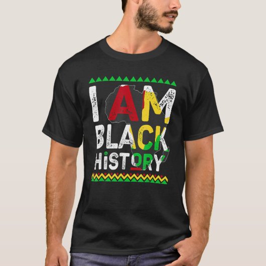 T-shirt I Am Black History Month African American Pride Ce (Devant)