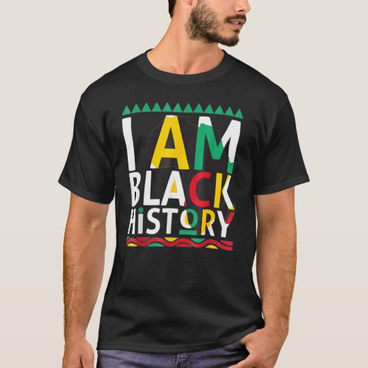 T-shirt I Am Black History Month African American Pride Ce (Devant)