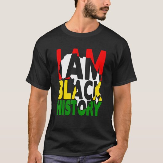 T-shirt I Am Black History Month African American Pride Ce (Devant)