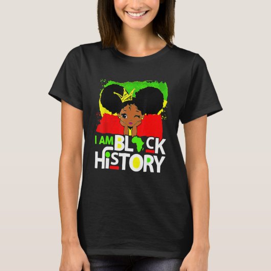 T-shirt I Am Black History Month African American Pride Gi (Devant)