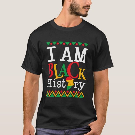 T-shirt I Am Black History Month Melanin BLM African Ameri (Devant)