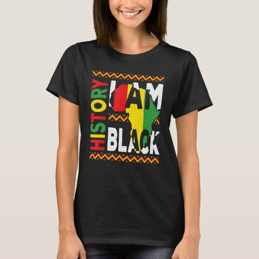 T-shirt I Am Black History Month Melanin Pride African Ame (Devant)