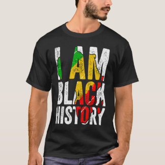 T-shirt I Am Black History Women Men African American Gra