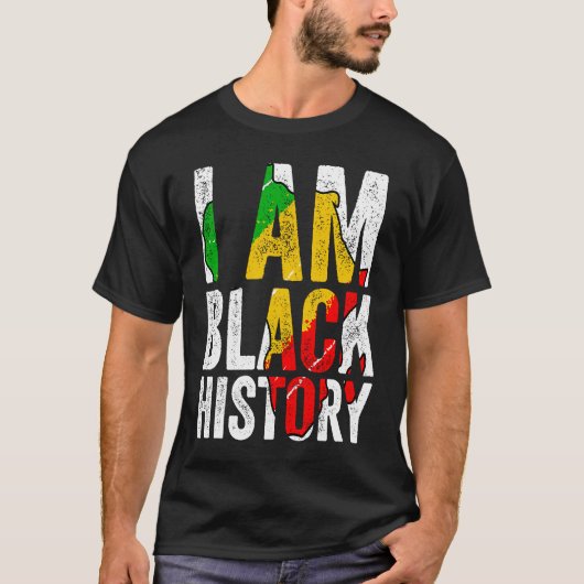 T-shirt I Am Black History  Women Men African American Gra (Devant)