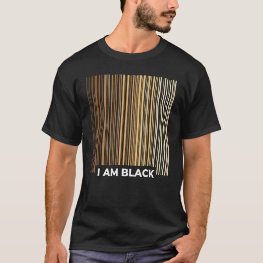 T-shirt I Am Black Proud African Black History Month Pride (Devant)