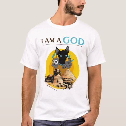 T-shirt I am dieu (Devant)