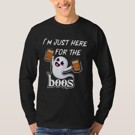 T-shirt I Am Just Here For The Boos Halloween Costume (Devant)