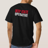 T-SHIRT "I AM PROFOND STATE" B/W "DEEP STATE OPERARARATY" (Dos)