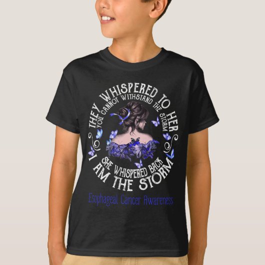 T-shirt I Am Storm Esophageal Cancer Awareness (Devant)
