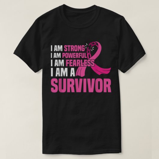 T-shirt I Am Strong Powerful Fearless (Design devant)