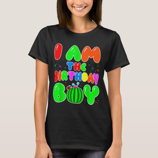 T-shirt I Am The Birthday Boy Funny Watermelon Birthday Fa (Devant)