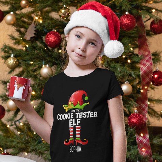 T-shirt I am The Cookie Tester Elf - Funny Christmas