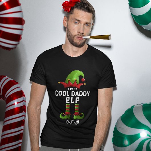 T-shirt I am The Cool Daddy Elf Funny Elf