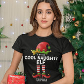 T-shirt I am The Cool Naughty Elf Funny Elf