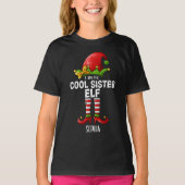 T-shirt I am The Cool Sister Elf Funny Elf (Devant)