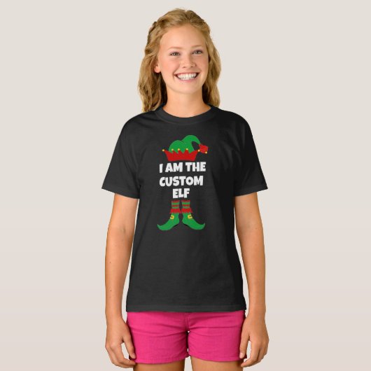 T-shirt I Am The Custom Elf (Devant entier)