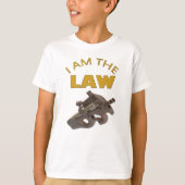 T-shirt I am the law with a m4a1 machine (Devant)