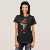 T-shirt I am The Pregnant Elf Funny Christmas  (Devant entier)