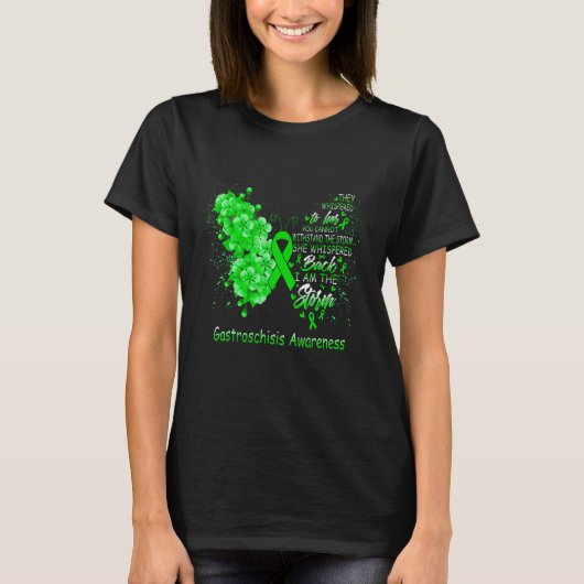 T-shirt I Am The Storm Gastroschisis Awareness Butterfly (Devant)