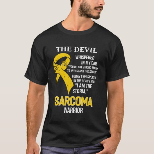 T-shirt I Am The Storm Support Sarcoma Awareness (Devant)