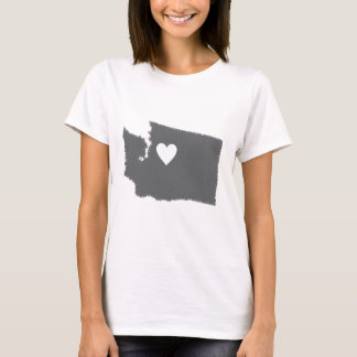 T-shirt I amour grunge d'état d'ensemble de regard de