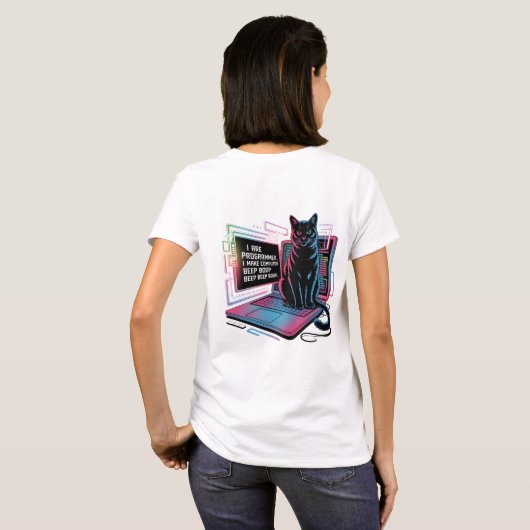 T-shirt I are programmer, I make computer BEEP BOOP BEEP (Dos entier)