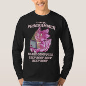 T-shirt I Are Programmer Introvert It Nerd Axolotl Softwar (Devant)