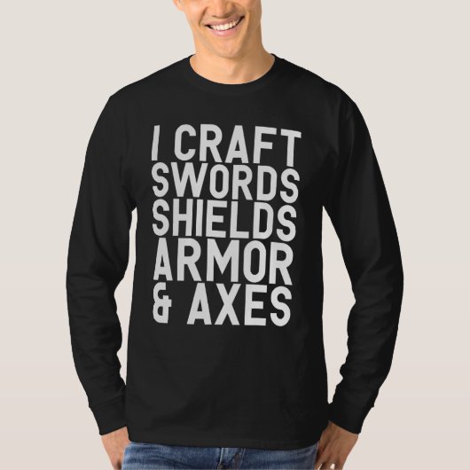 T-shirt I Artisanat Arguments Boucliers Armure & Axes Forg (Devant)
