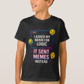 T-shirt I Asked My Brain For Logic  (Devant)