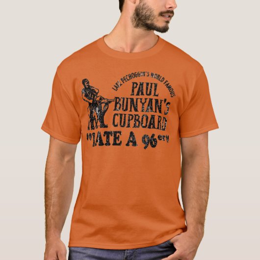 T-shirt I Ate a 96er - La marionnette de Paul Bunyan (Devant)