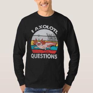 T-shirt I Axolotl Question Rétro Vintage Axolotl Enfants