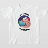 T-shirt I axolotl questions - crème (sur les couleurs clai (Poser)