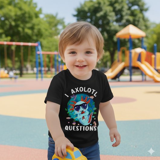 T-shirt I Axolotl Questions, Cute Axolotl Quote