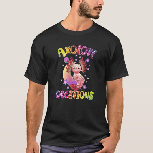 T-shirt I Axolotl Questions mignon enfants Axolotl (Devant)