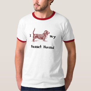 T-shirt I Basset Hound my Basset Hound