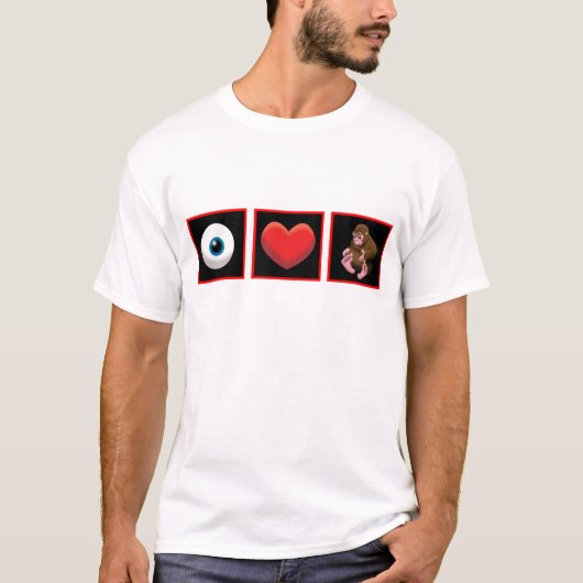 T-SHIRT I BÉBÉ SQUATCH DE COEUR (Devant)