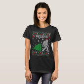 T-shirt I Believe Big Foot Sasquatch Christmas  (Devant entier)
