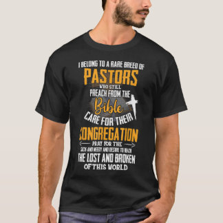 T-shirt I Belong To A Rare Breed Of Pastors Gift Christian