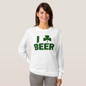 T-shirt I bière de shamrock (Devant entier)