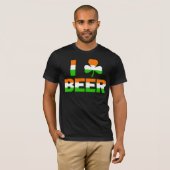 T-shirt I bière de shamrock (Devant entier)